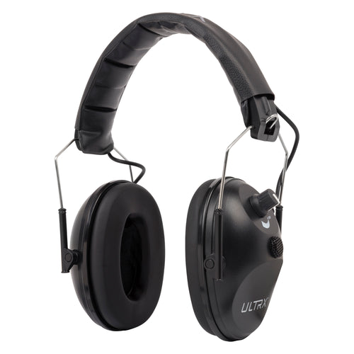 Allen Company ULTRX Electronic Earmuff in Black for Hearing Protection