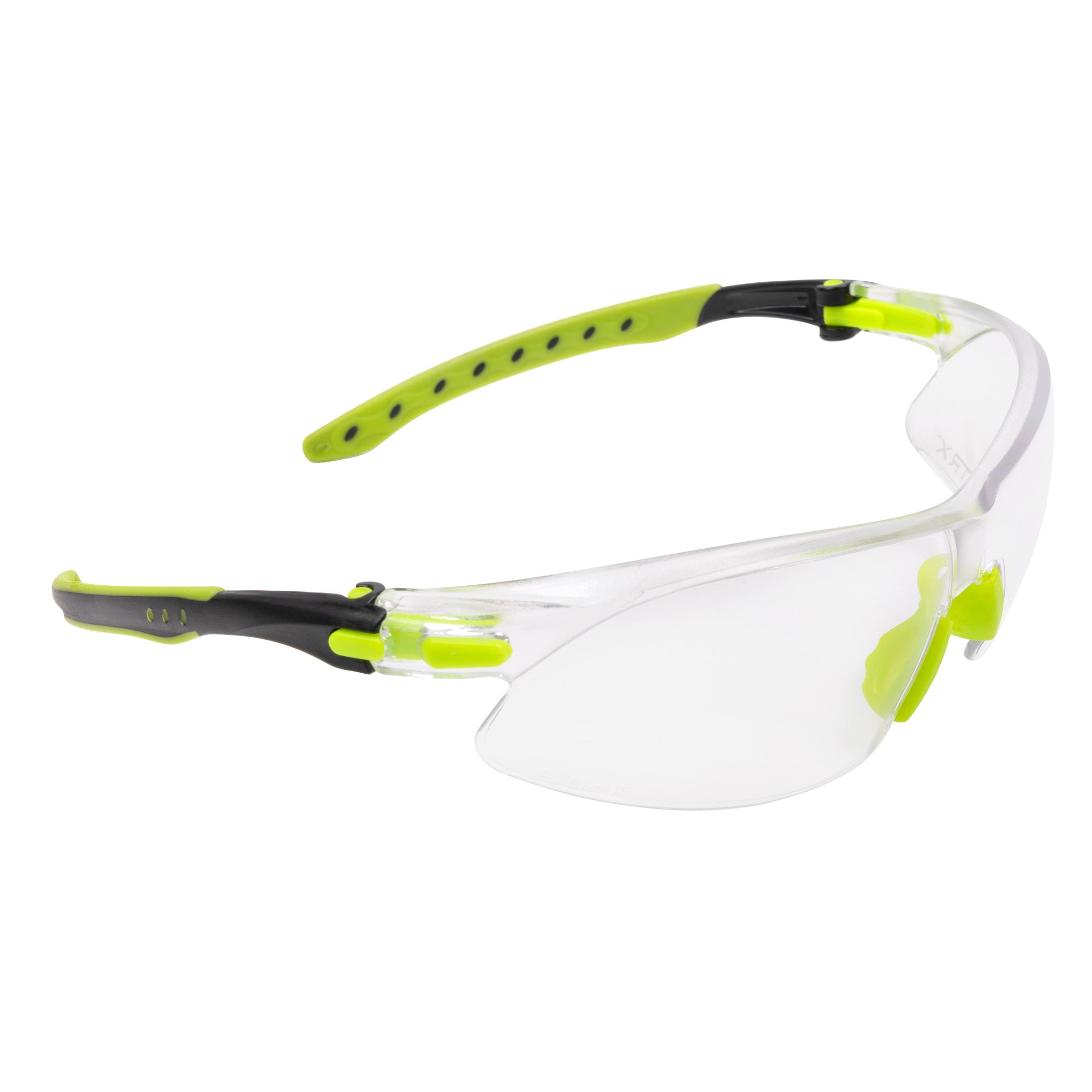 Allen Company ULTRX Keen Safety Glasses in Lime Green with Clear Lenses