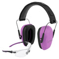 Allen Company ULTRX Shield Combo Earmuffs in Plum with Clear Lens