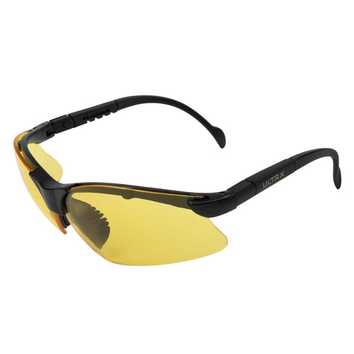 Allen Company ULTRX Verse Safety Glasses - Yellow Polycarbonate Eye Protection for Shooting, Construction, and DIY Projects