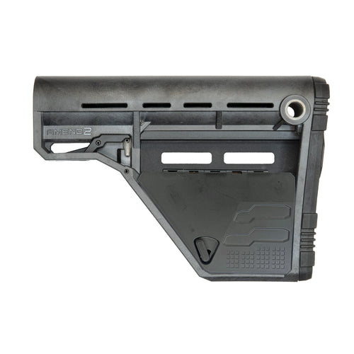 Amend2 AMS Low Profile Modular Stock for Mil-Spec Rifles in Gray