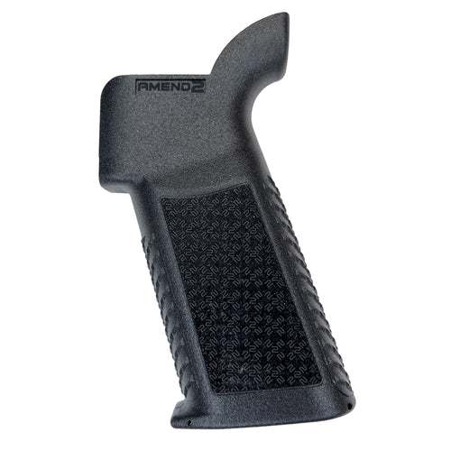 Amend2 PG-E Pistol Grip for AR-15 in Black – Enhanced Tactical Rifle Grip with Storage Hatch
