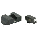 AmeriGlo I-Dot Tritium Night Sights for Glock Handguns – Green with White Outline, Model GL-102