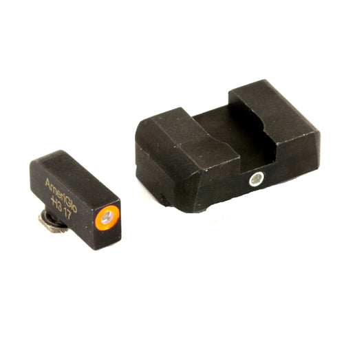 AmeriGlo Pro i-Dot Night Sight Set for Glock 17/19 with Green and Orange Dots