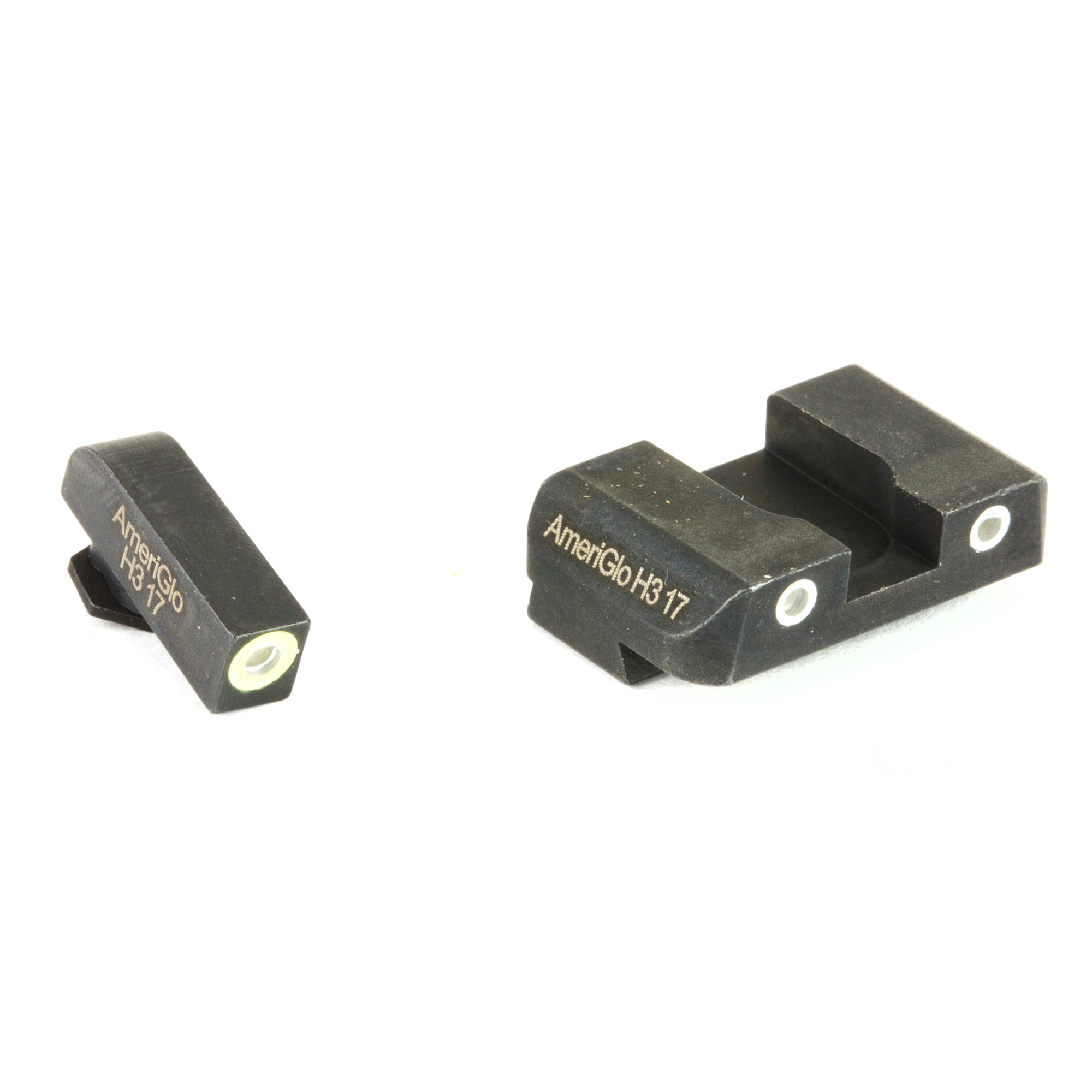 AmeriGlo Pro-Glo Green Tritium Front and Rear Sight Set for Glock 17/19