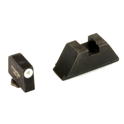 AmeriGlo Optic Compatible Sight Set for Glock MOS Pistols with Tritium Front and Flat Black Rear