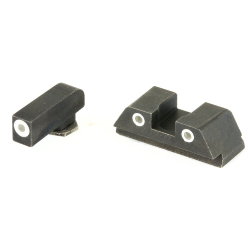 Ameriglo Classic, 3 Dot Complete Set, Tritium Night Sight, Fits Glock 42 And 43, Front/Rear, Green With White