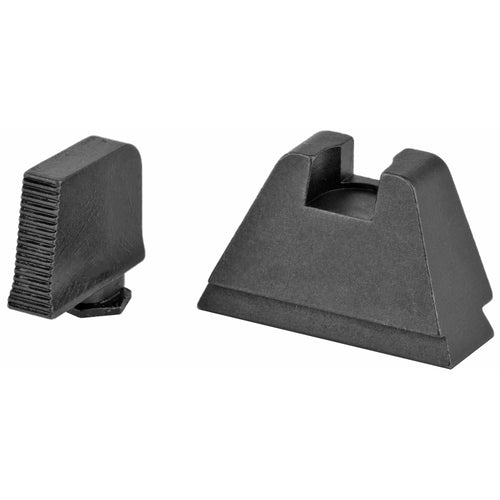Ameriglo Optic Compatible Sight Set, 3XL Height, Fits All Glocks Except, Black Serrated .365" Front, Flat Black