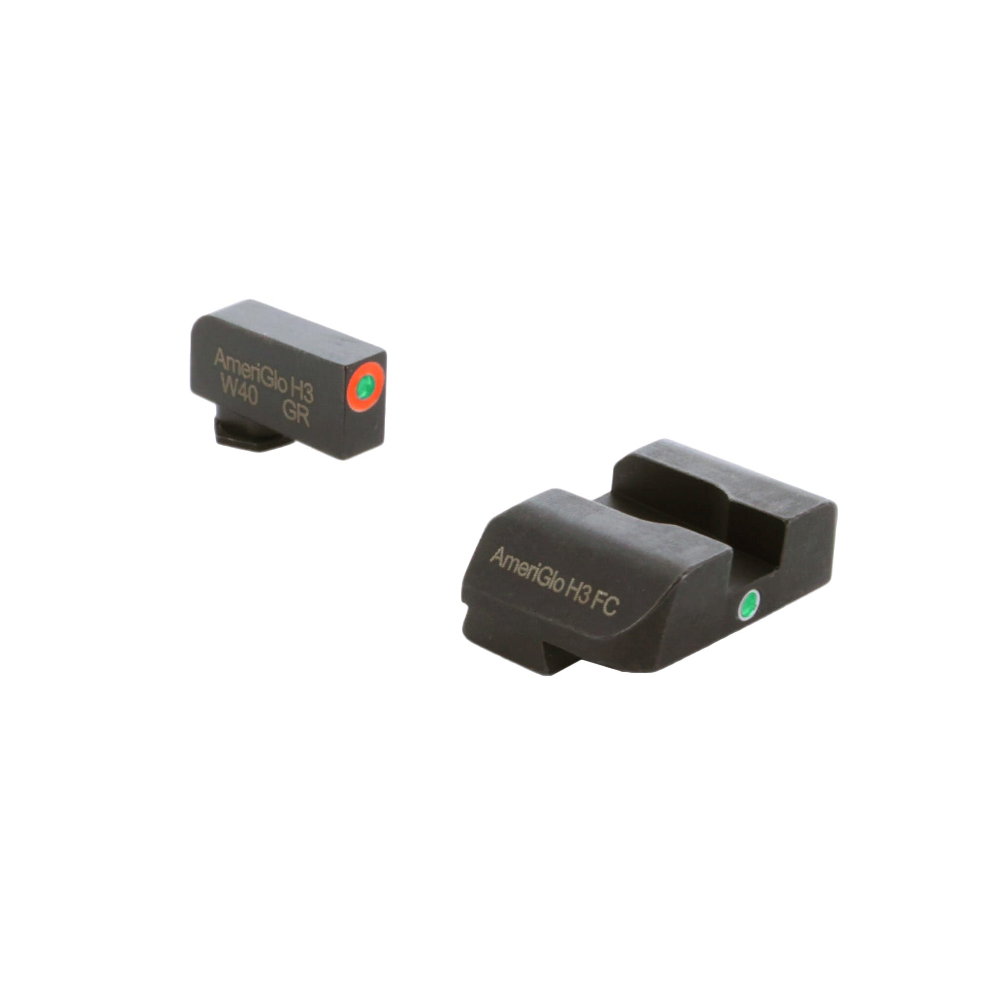 AmeriGlo I-Dot Night Sights for Glock - Green and Orange Dot Over Dot Design