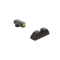 AmeriGlo Protector Night Sights for Glock with Green Tritium Front and Black Serrated Rear
