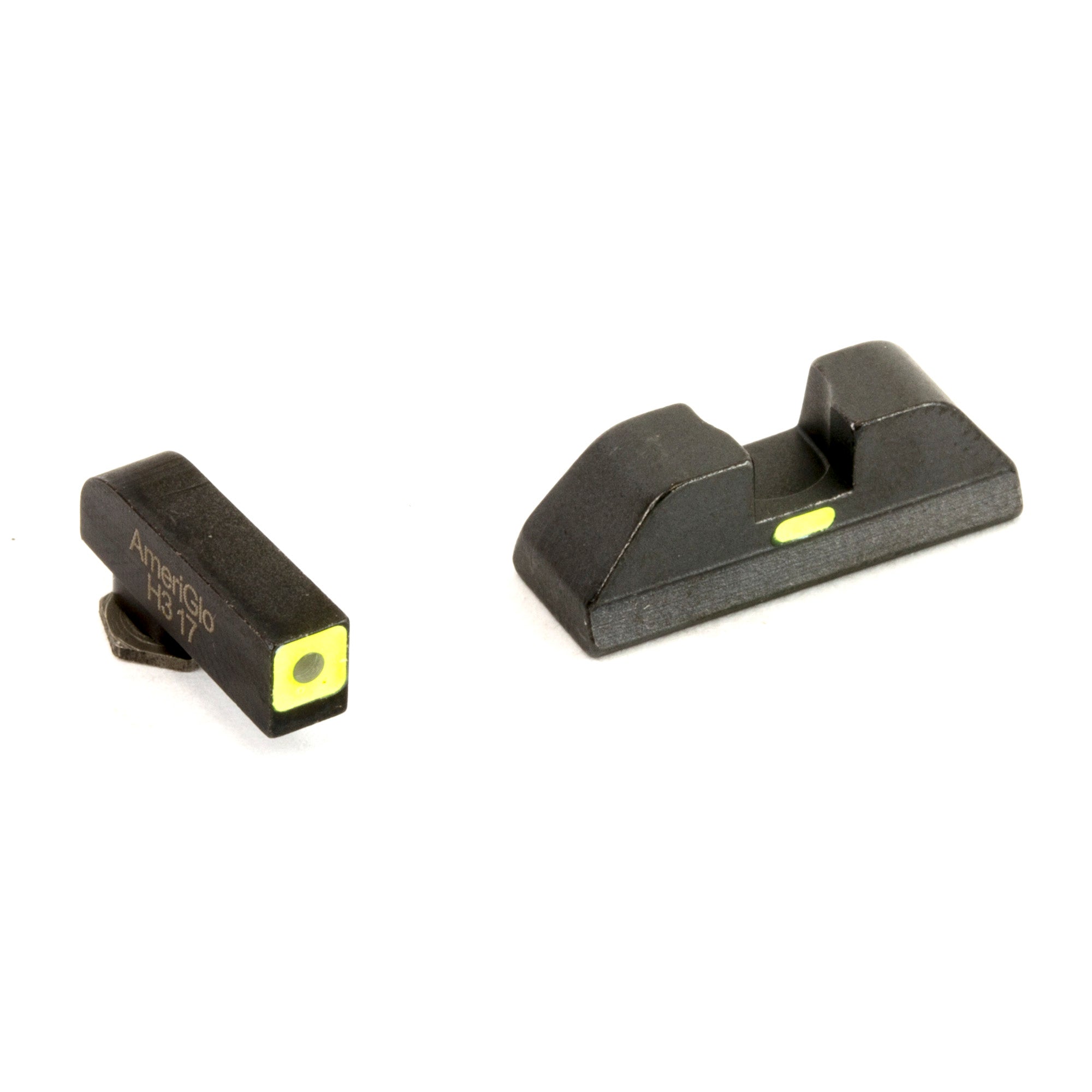 AmeriGlo CAP Set G/Y for Glock 42/43 – Combative Application Pistol Sights with Green Front Post and Yellow Rear Bar