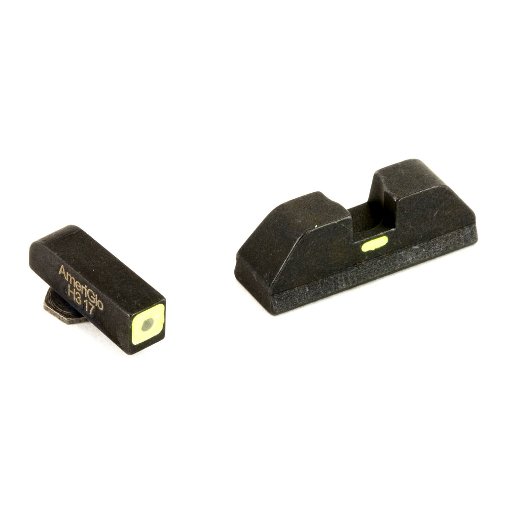 AmeriGlo CAP Pro O/O for Glock 17/22 Green Combat Application Pistol Sight