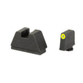 AmeriGlo GL-691 Optic Compatible Sight Set for Glock Pistols with Green Tritium Front and Flat Black Rear