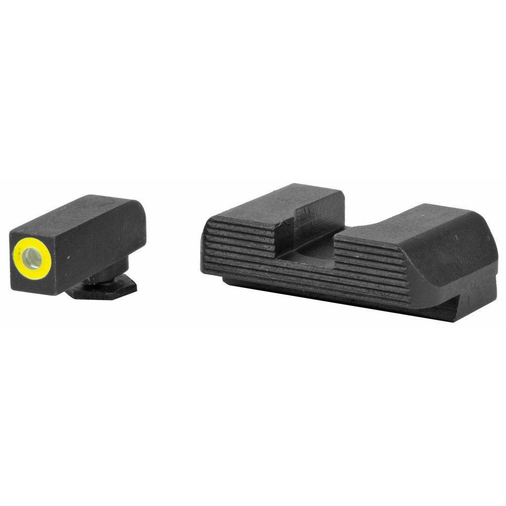 AmeriGlo Protector GL-701 Black and Green Rear and Front Sights for Glock Low Models