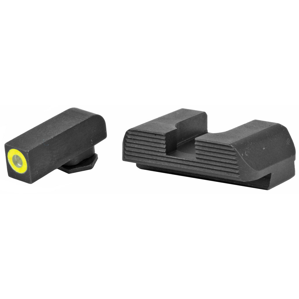 AmeriGlo Protector G/L Night Sight for Glock 42/43 with Black Serrated Rear and Tritium Front Sight