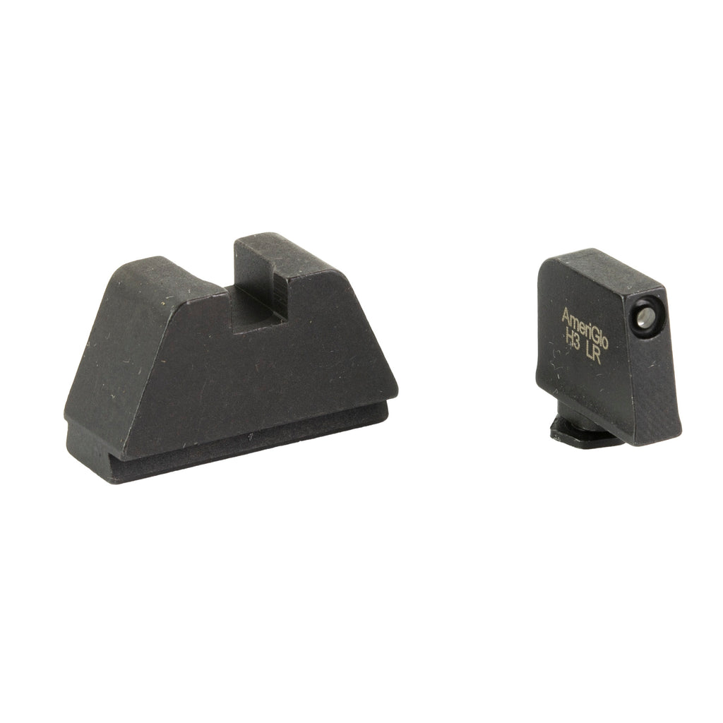 AmeriGlo GL-811 Optic Compatible Sight Set for Glock MOS Pistols with Tritium Front and Flat Black Rear