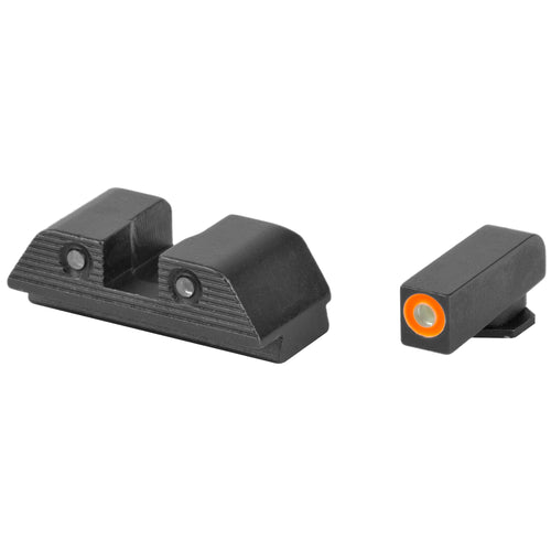 Ameriglo Trooper, Sight, Fits Glock 20 Round Box/29 Round Box/31 Round Box/36, Green Tritium With Orange Outline