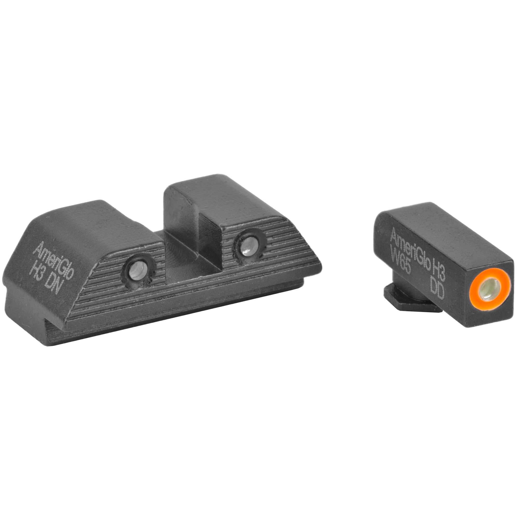 AmeriGlo Trooper Green with Orange Outline Front and Green Rear Sight for Glock 20/21