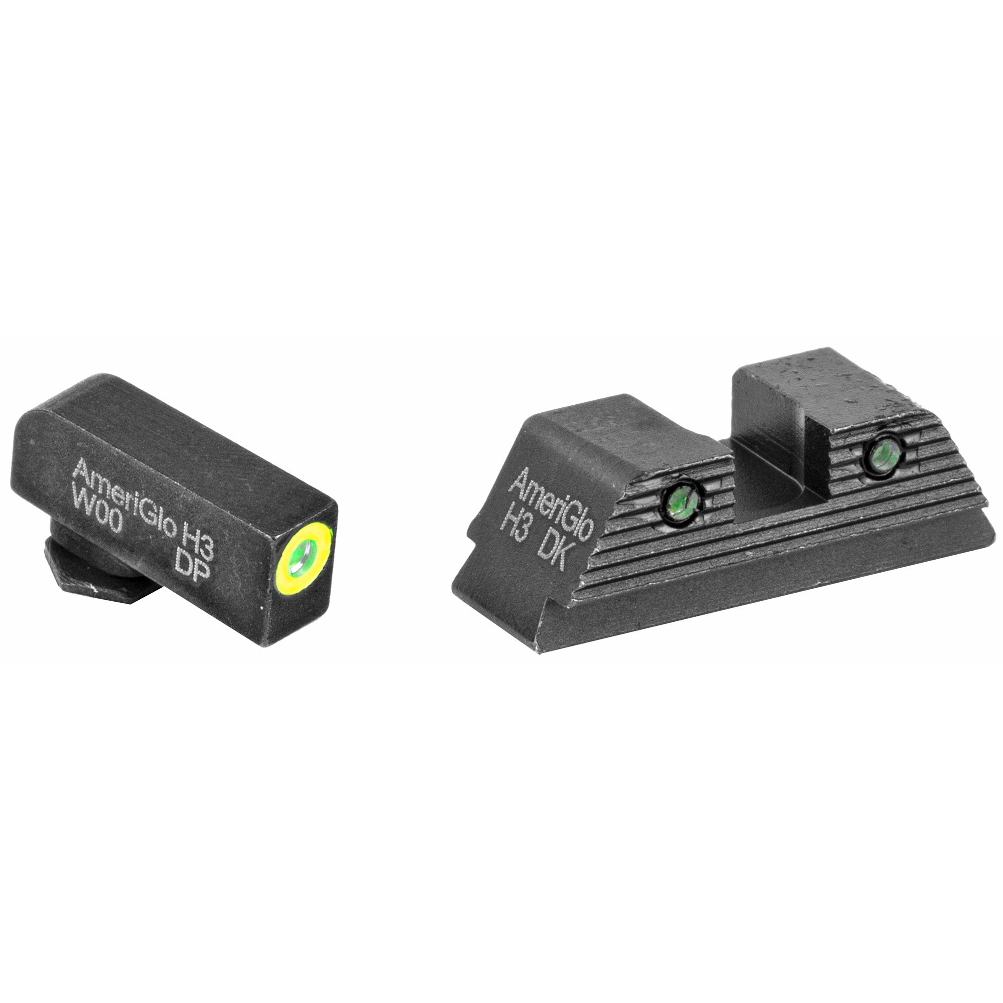 AmeriGlo Trooper Night Sight Set for Glock G5 17/19 with Green and Lime Illuminators