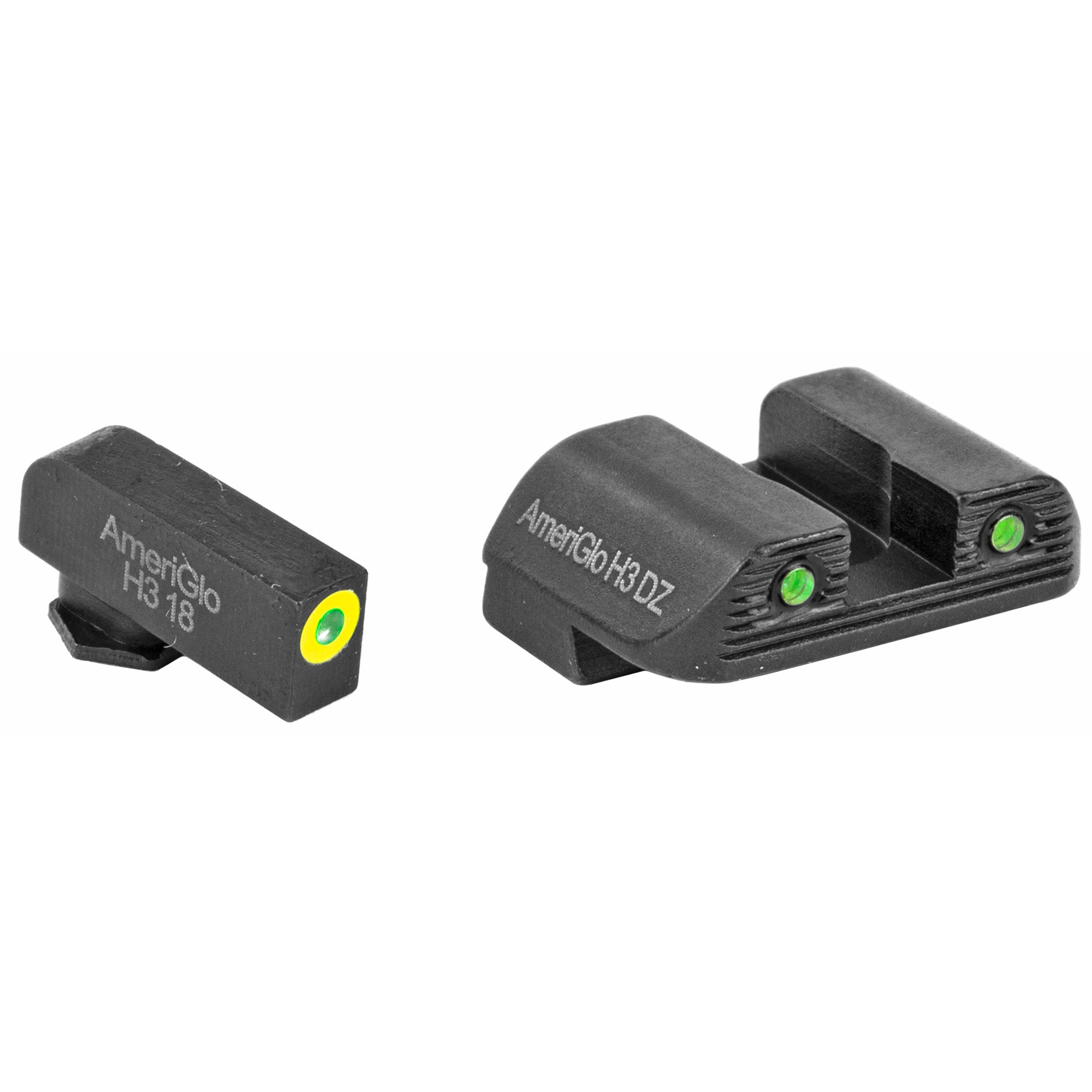 AmeriGlo Trooper Night Sight Set for Glock 42/43 – Green and Lime