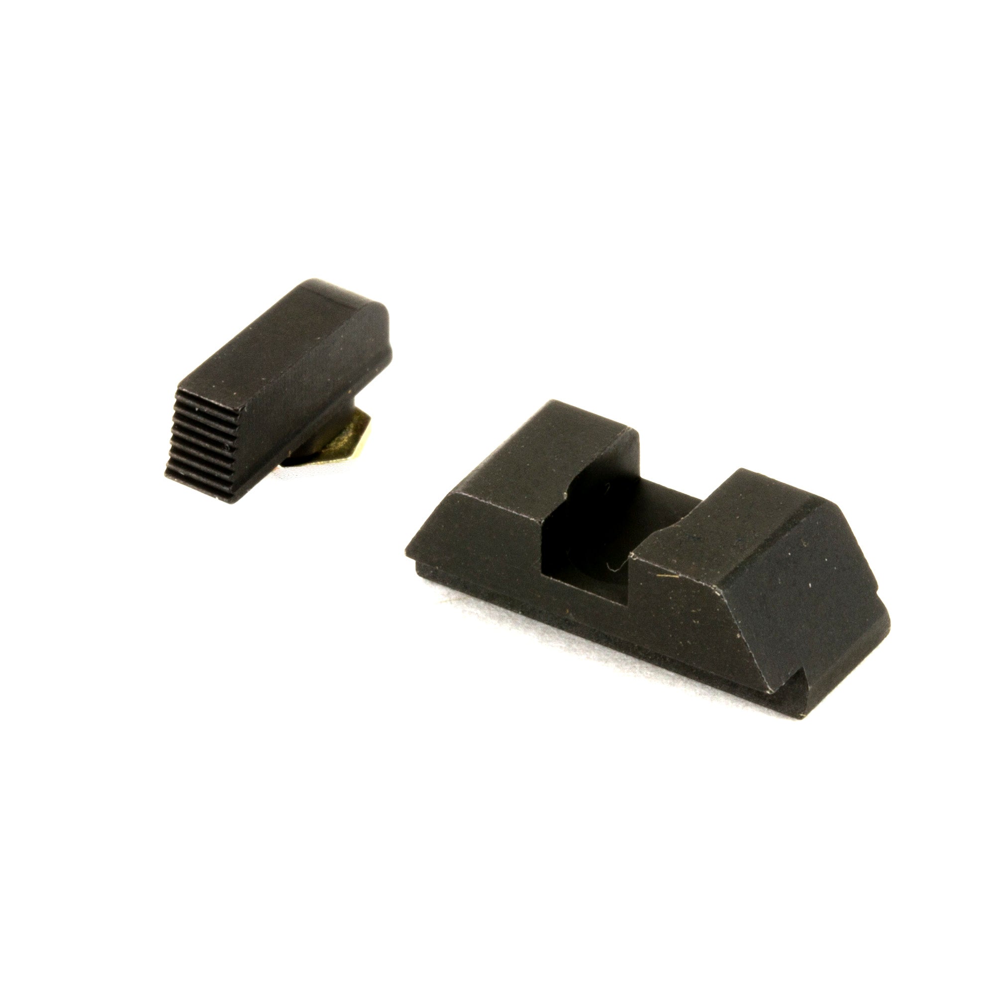 AmeriGlo Defoor Front and Rear Sight Set for Glock 42/43 – Black Serrated and Flat Black Classic Style