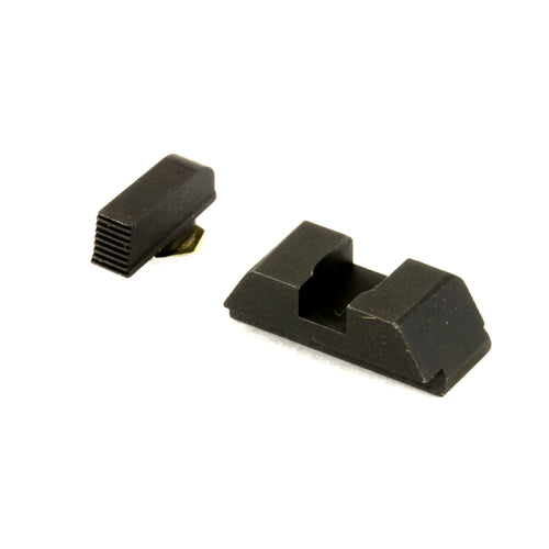 Ameriglo Defoor, Sight, Fits Glock 42 And 43, Black Serrated Front, Black Rear, Front/Rear