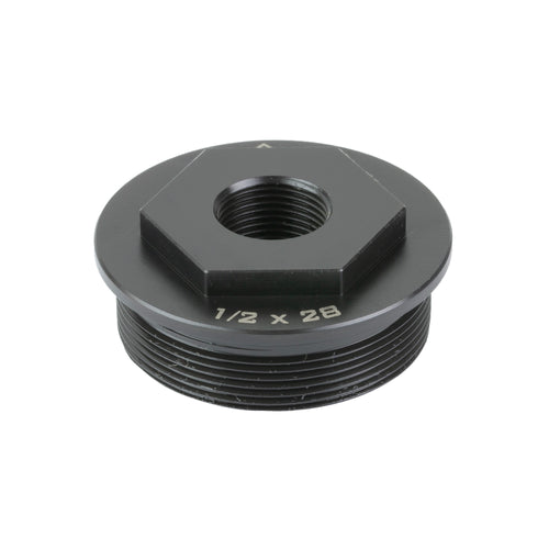 Angstadt Arms Direct Thread Adapter, 1/2X28 Thread Pitch To Hub, Black