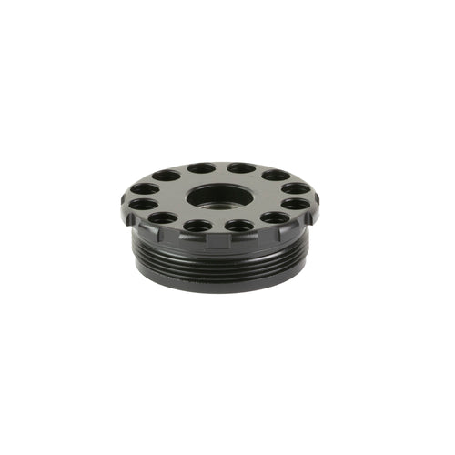 Anechoic Dta Mount, 1/2X28 Thread Pitch, For Anechox Suppressors, Titanium Construction, Matte Finish, Black