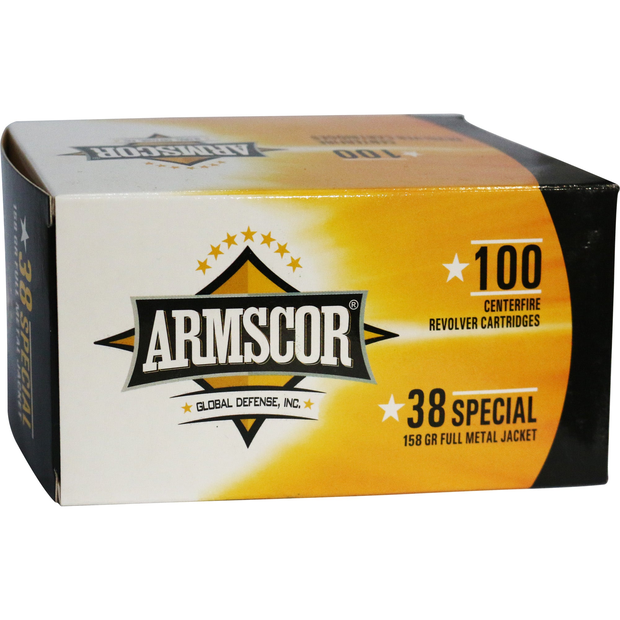 Armscor 38 Special 158 Grain Full Metal Jacket Ammunition (100 Rounds per Box)
