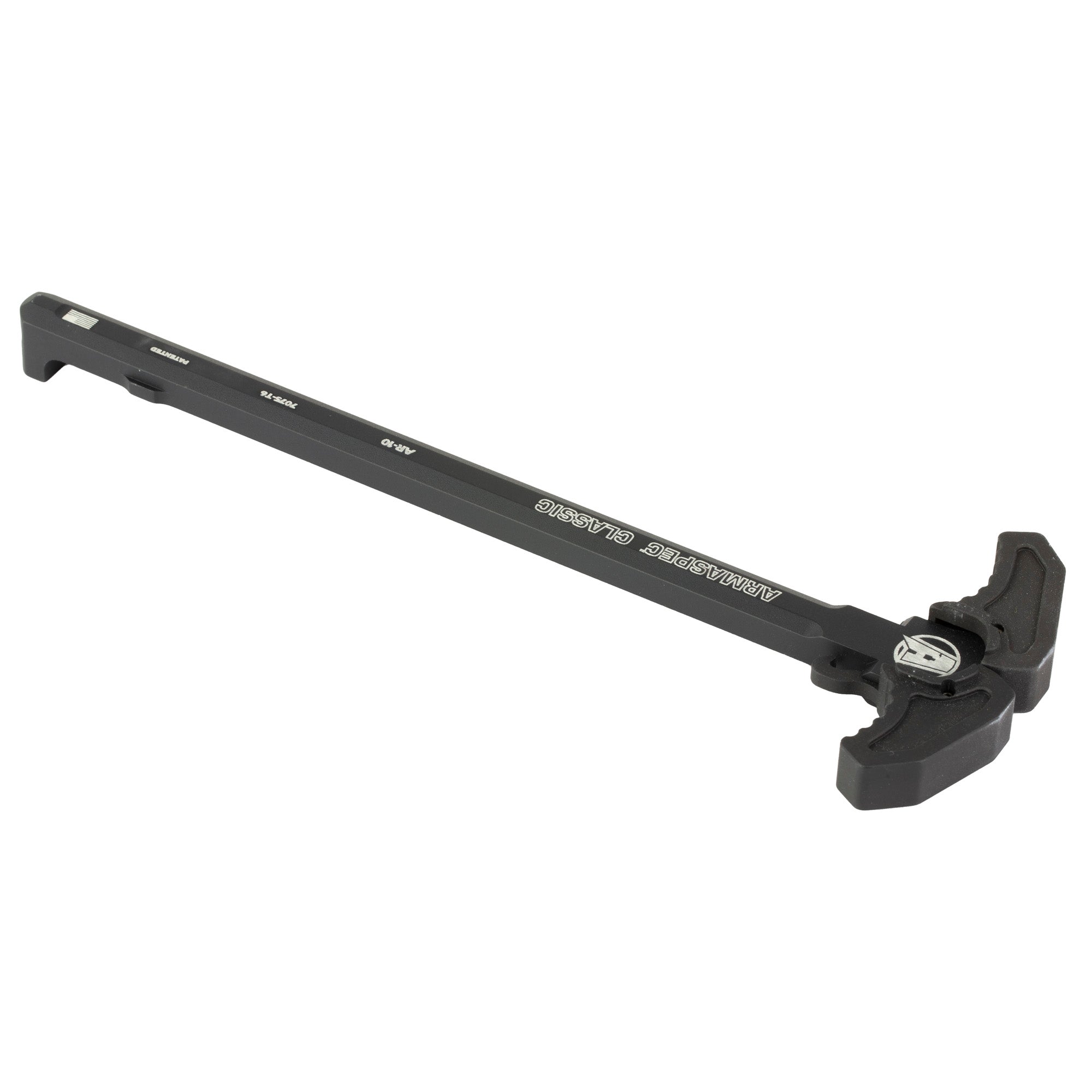 Armaspec Classic Charging Handle AR10 Black - Durable and Budget-Friendly AR-15 Accessory