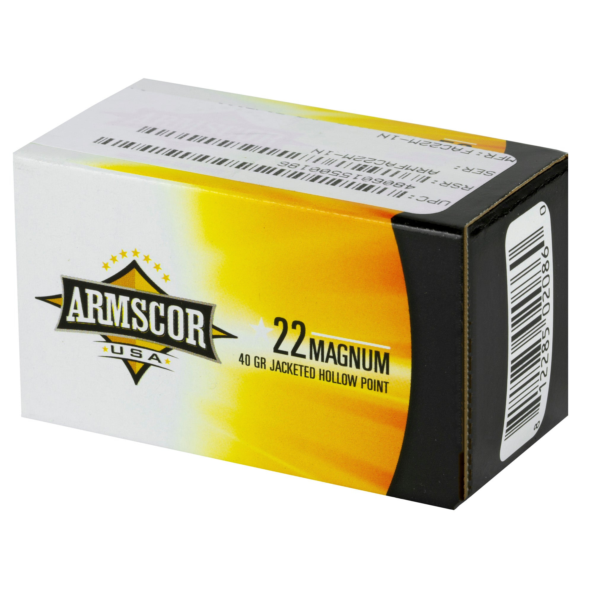 Armscor 22 WMR 40-Grain Hollow Point Ammunition - 50 Rounds per Box