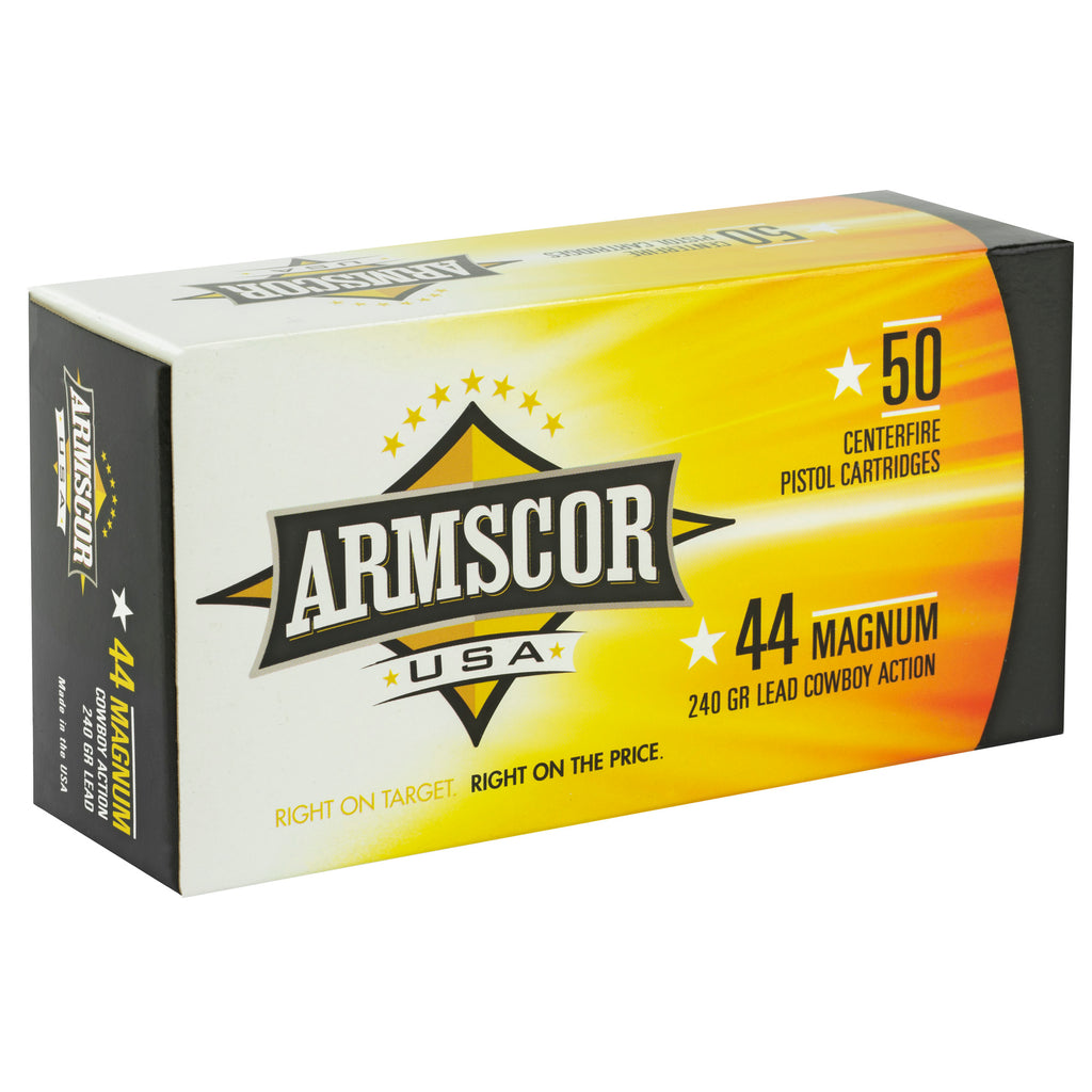 Armscor 44 Magnum 240-Grain Semi Wadcutter Ammunition, 50 Rounds per Box