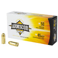 Armscor 45 ACP 230 Grain FMJ Ammunition - 50 Rounds per Box, 1000 per Case