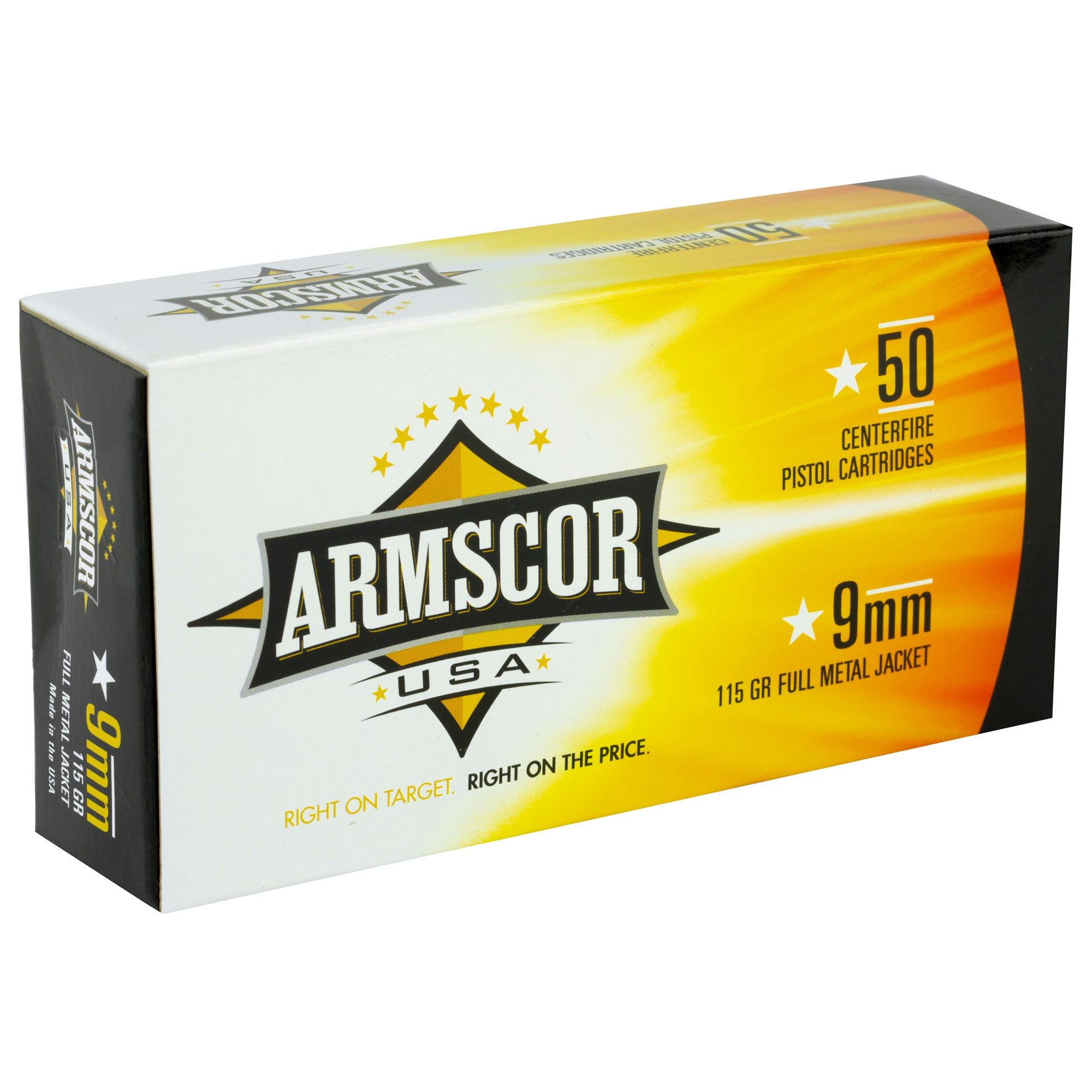 Armscor 9mm 115-Grain Full Metal Jacket Ammunition (FAC9-2N)
