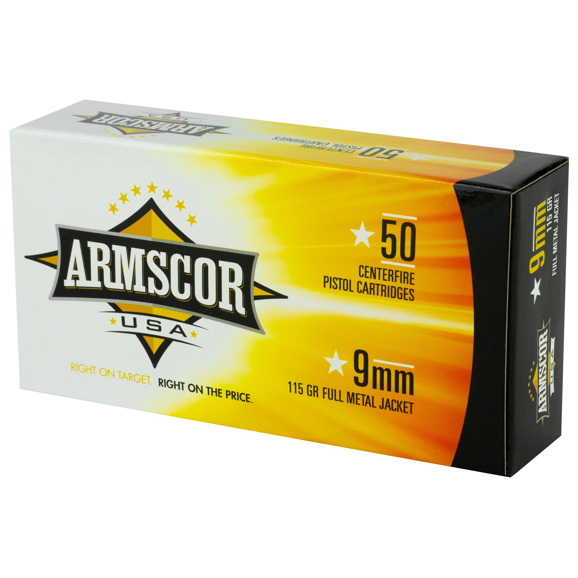 Armscor 9mm 115-Grain Full Metal Jacket Ammunition (FAC9-2N)