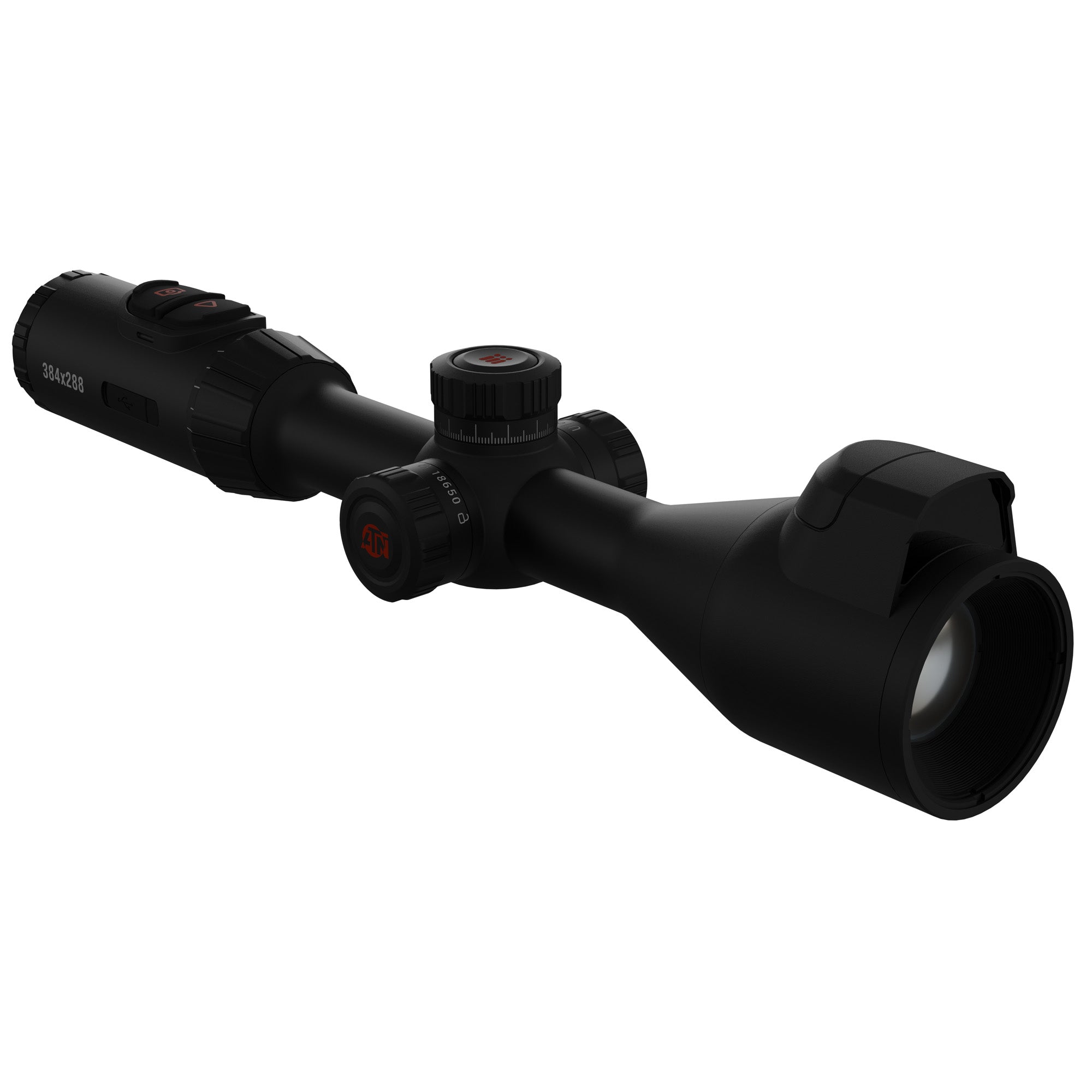 ATN Corp ThOR 6 Elite Thermal Optic with Laser Rangefinder and Ballistic Calculator, 3.5-28X, 35mm Objective, Black