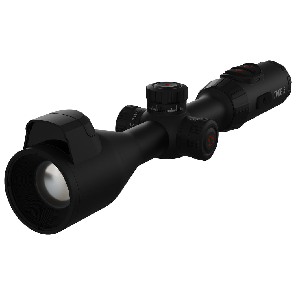 ATN Corp ThOR 6 Elite Thermal Optic with Laser Rangefinder – 2-16X, 35mm Objective, Black