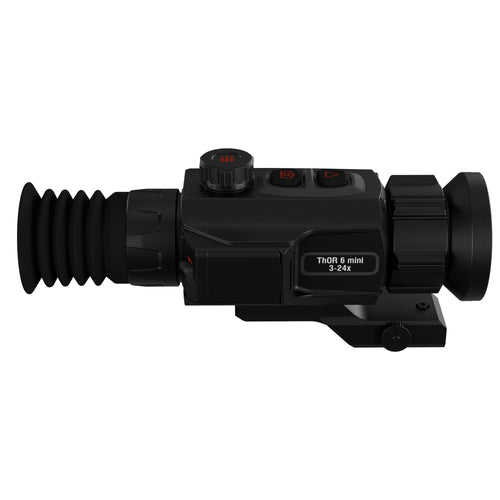 Atn Corp Thor 6 Mini, Thermal Rifle Scope, 3-24X Magnification, 50MM Objective, Multiple Reticles, Black, Includes