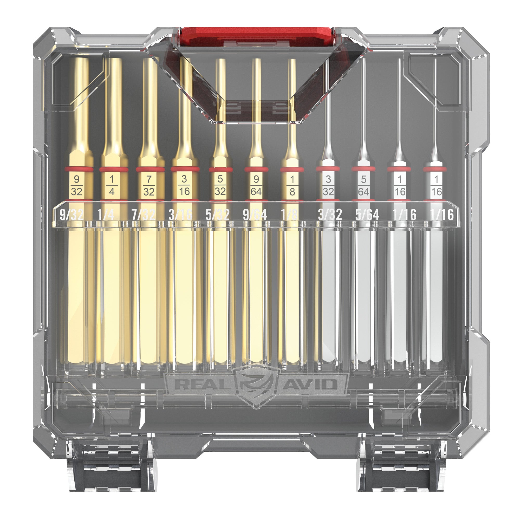 Real Avid Accu-Punch 11-Piece Black Punch Set for Firearm Repair and Customization