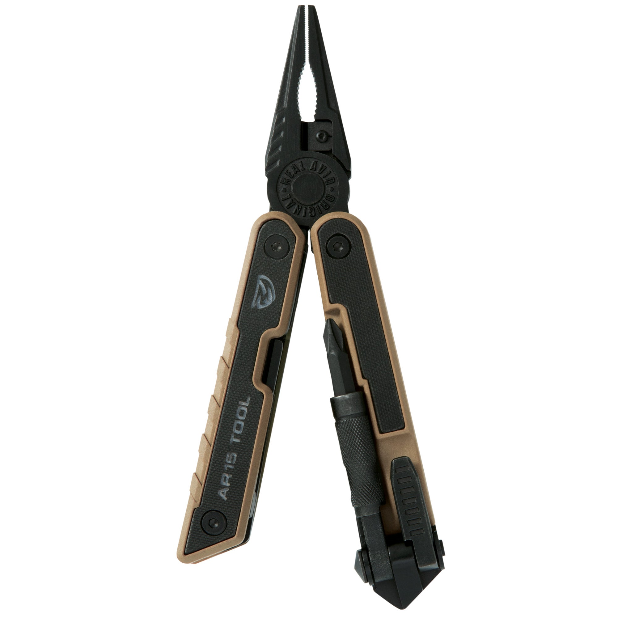 Real Avid AR-15 Multi-Tool with G-10 Grips and MOLLE-Compatible Sheath