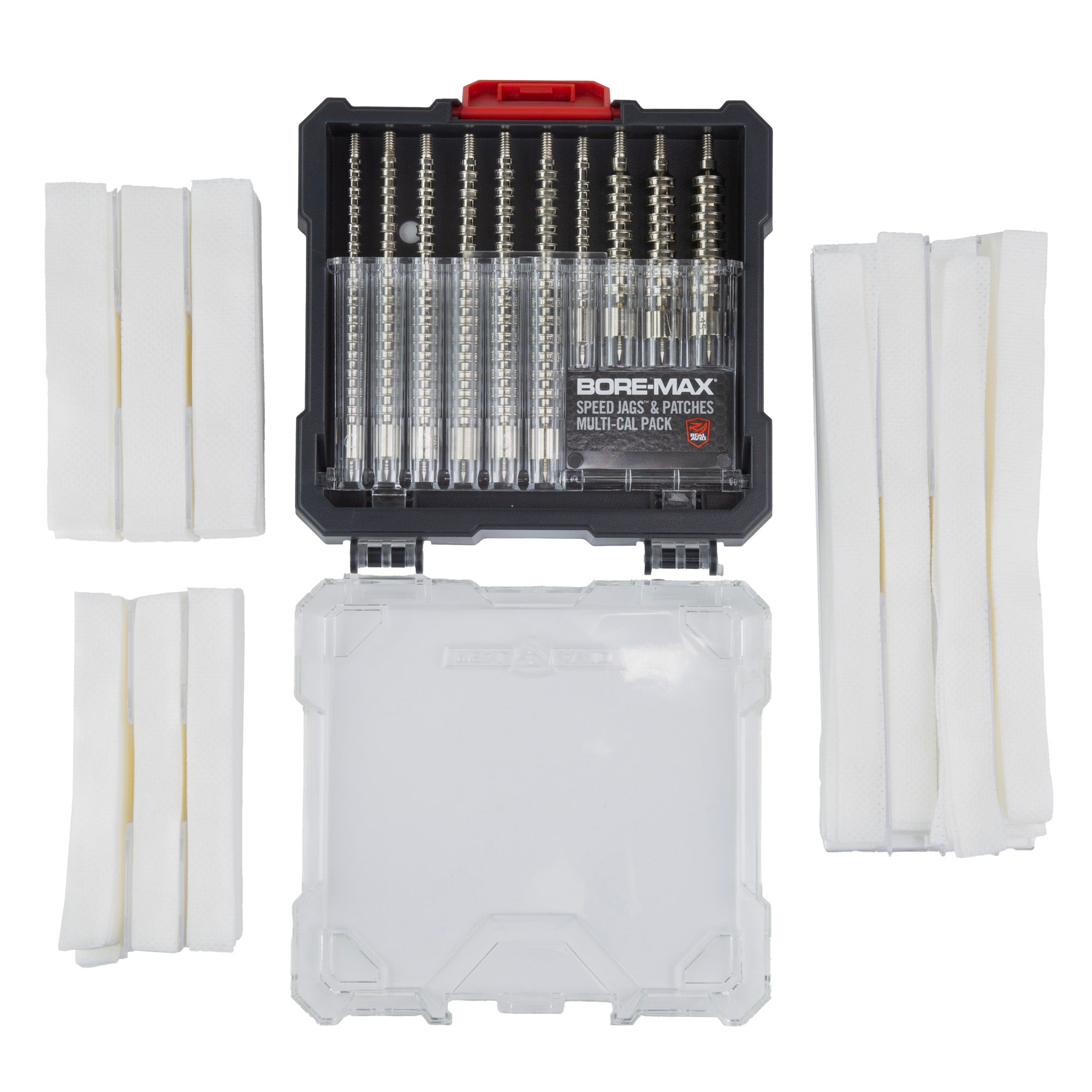 Real Avid Bore-Max Speed Jags and Patches Multi-Cal Pack for Bore Cleaning