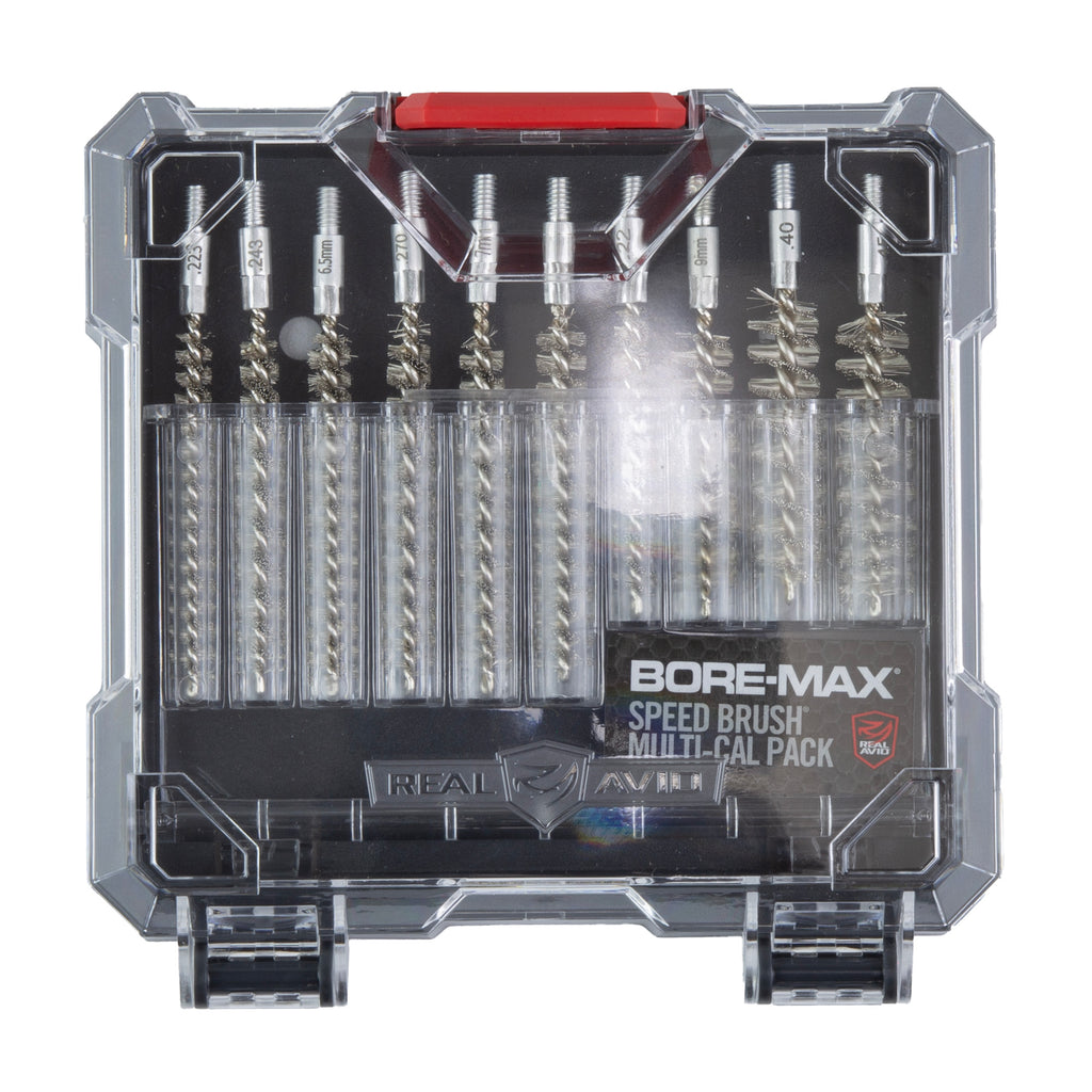 Real Avid Bore-Max Speed Brush Set (Part Number AVBMSBS) for Pistol and Rifle Calibers