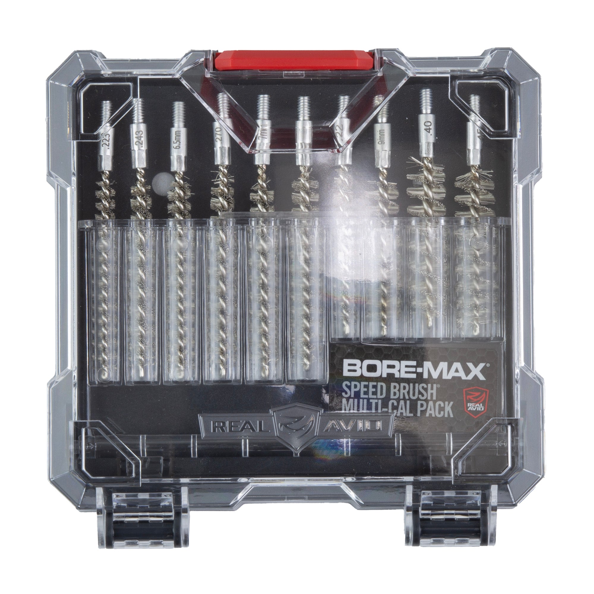 Real Avid Bore-Max Speed Brush Set (Part Number AVBMSBS) for Pistol and Rifle Calibers
