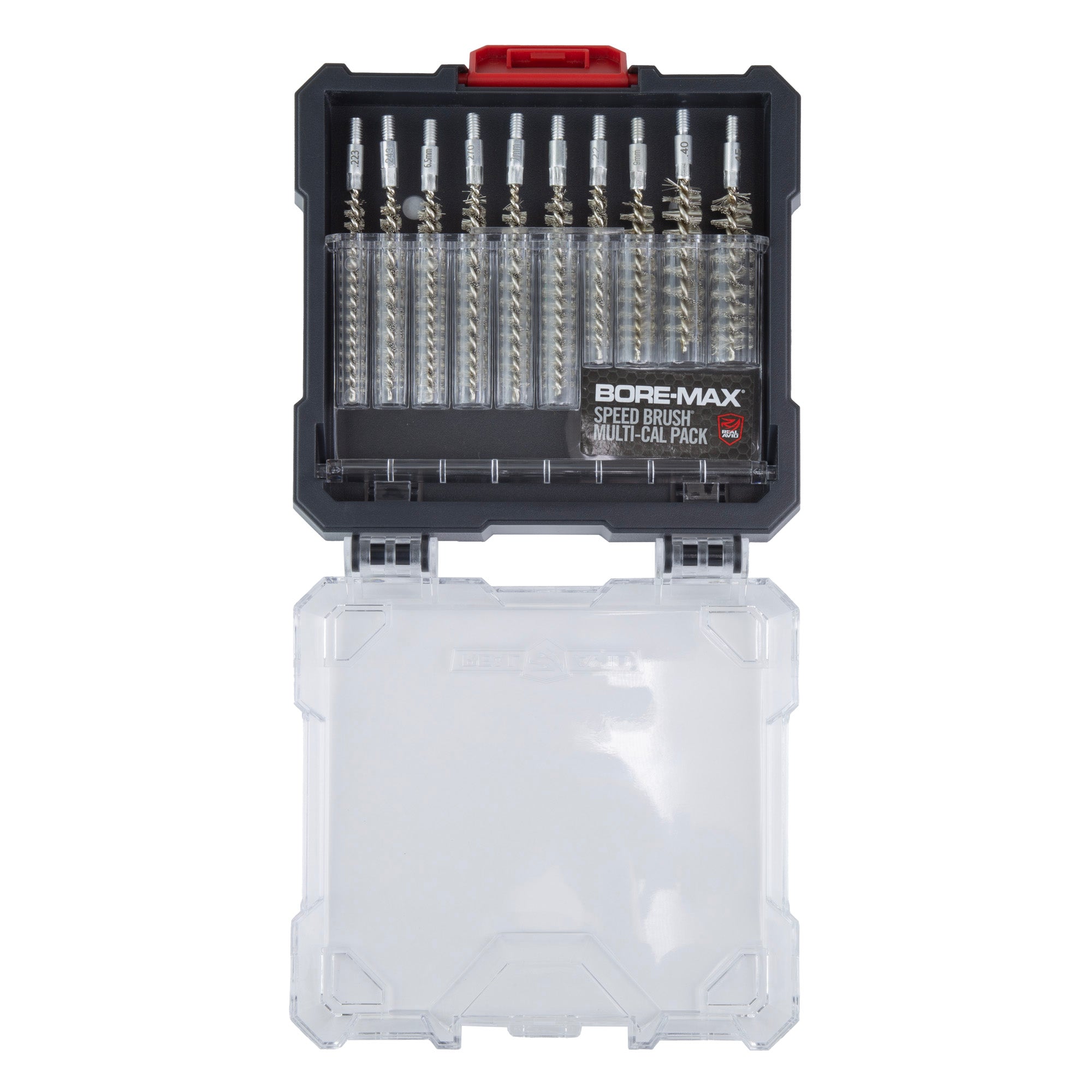 Real Avid Bore-Max Speed Brush Set (Part Number AVBMSBS) for Pistol and Rifle Calibers