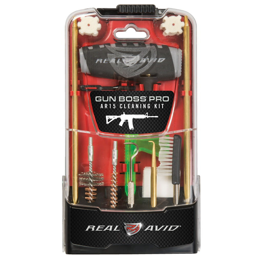 Real Avid Gun Boss Pro AR15 Cleaning Kit with Polycarbonate Case