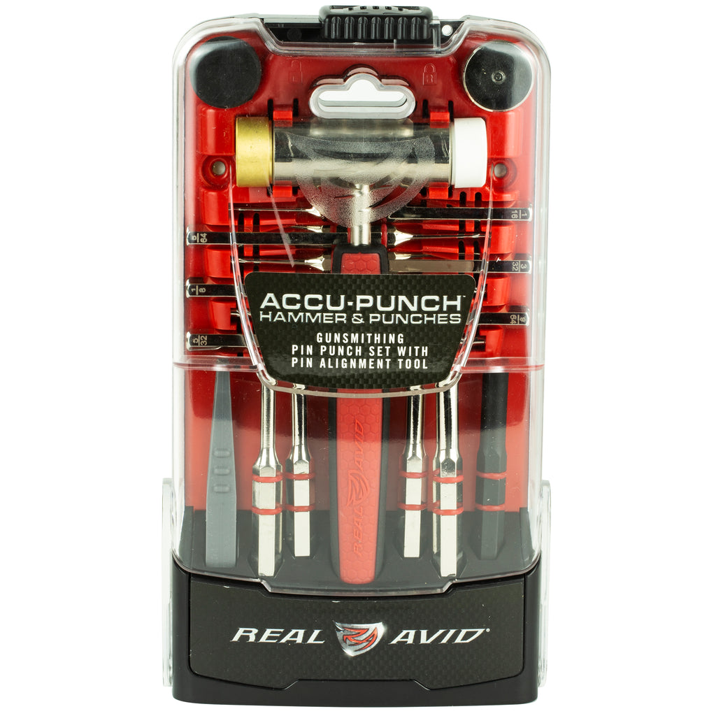 Real Avid AVHPS Accu-Punch Hammer & Punch Set with Stand-Up Case
