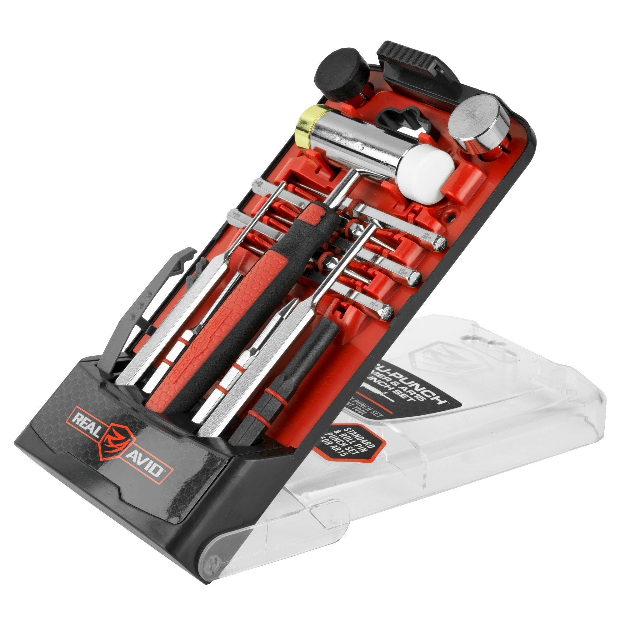 Real Avid Accu-Punch Hammer & AR15 Pin Punch Kit - Precision Tool Set for AR-15 Maintenance