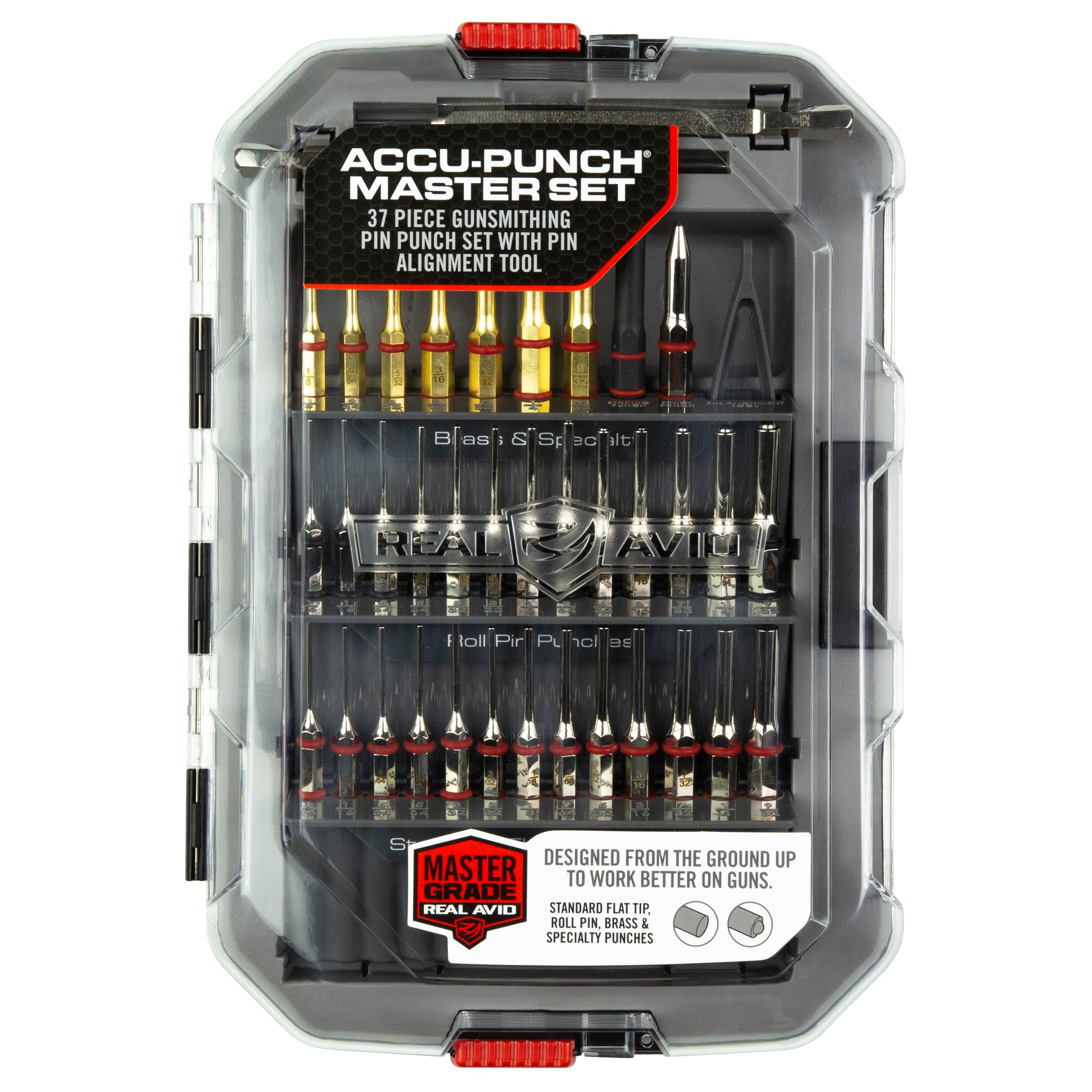 Real Avid Accu-Punch Master Set - Precision Gunsmithing Punches for Firearm Modification and Disassembly