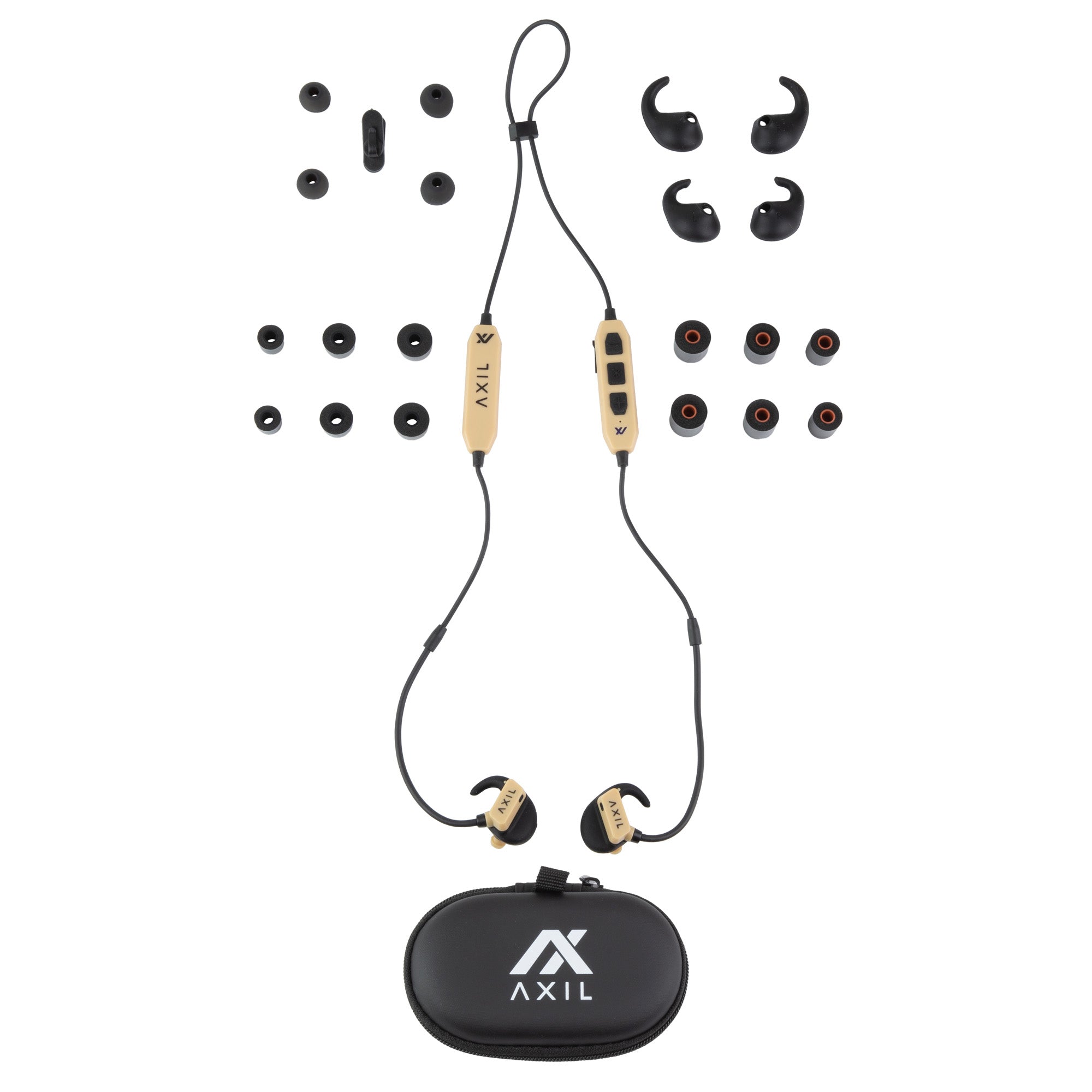AXIL GSX 3.0 Electronic Ear Plugs with Hearing Control - Desert Tan