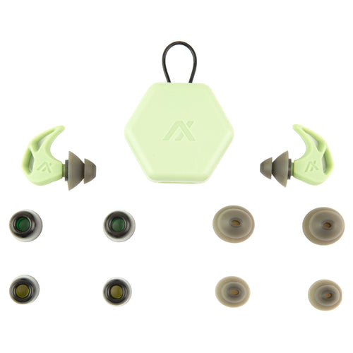 AXIL X20 Green Earplugs – Comfortable and Compact Hearing Protection